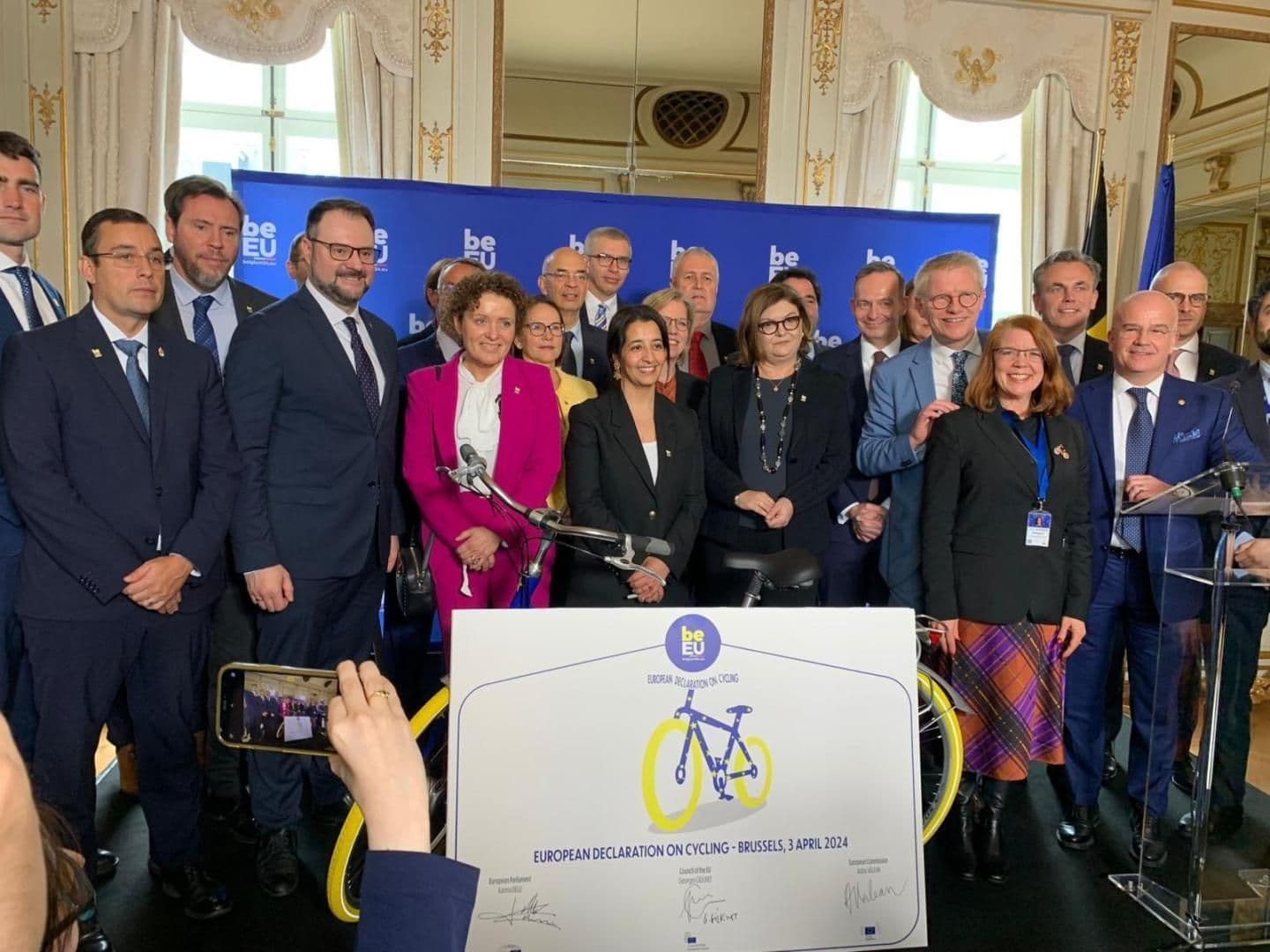Podpis evropske kolesarske dekleracije